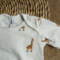 Longsleeve offwhite met giraffen